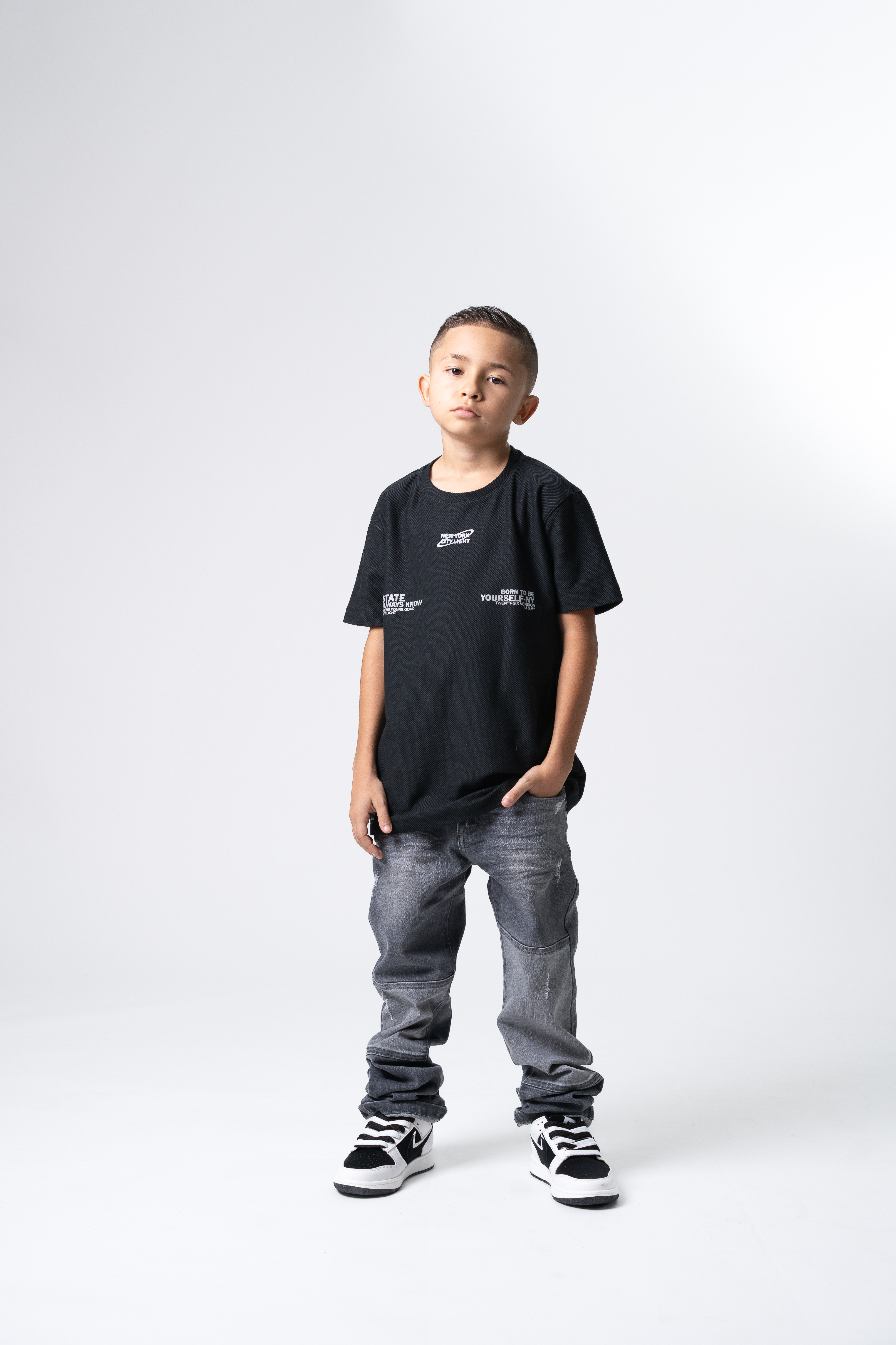 Conjunto Jean - Camiseta negra